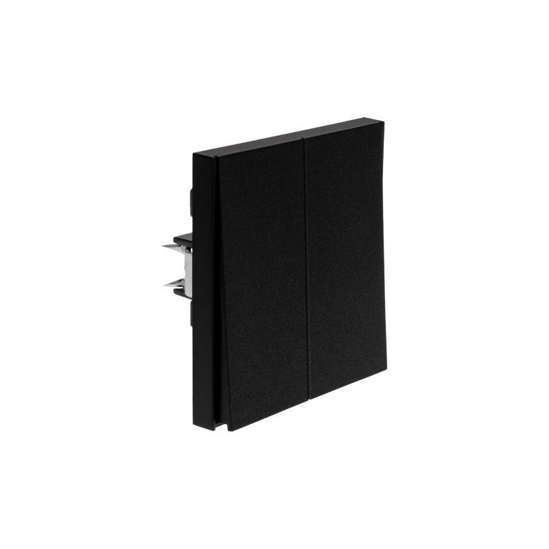 Переключатель проходной 2-кл. СП STRONG 10А антрацит Kranz KR-78-0709-5