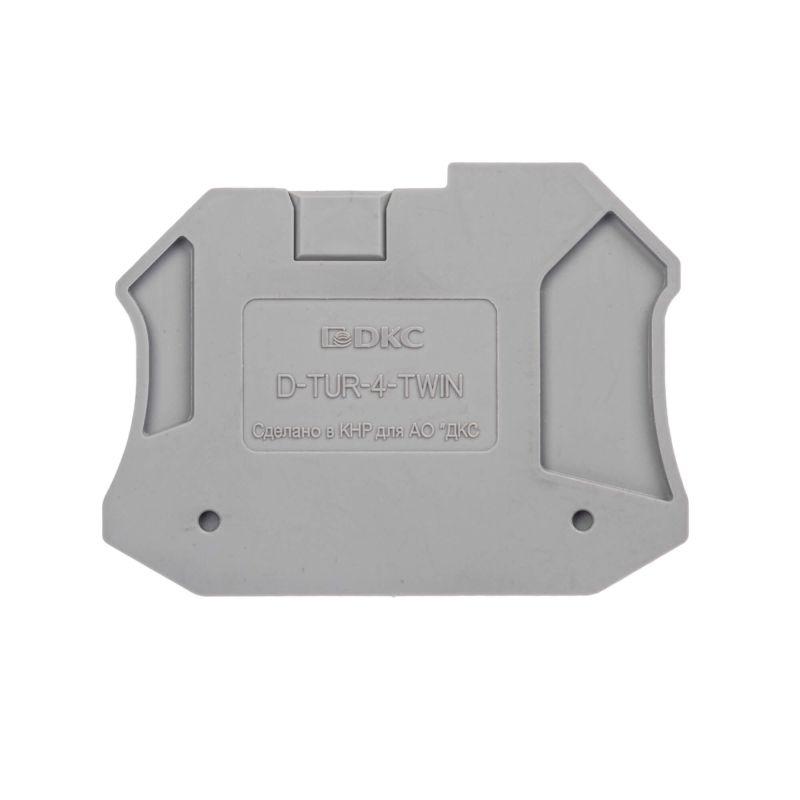 Изолятор торцевой для клемм TUR-2.5-TWIN (уп.100шт) DKC D-TUR-2.5-TWIN