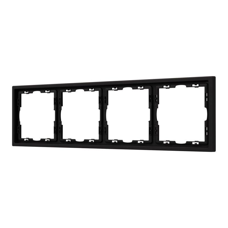 Рамка пластиковая FRM-NOBE-SFPL-4-BK Arlight 054224
