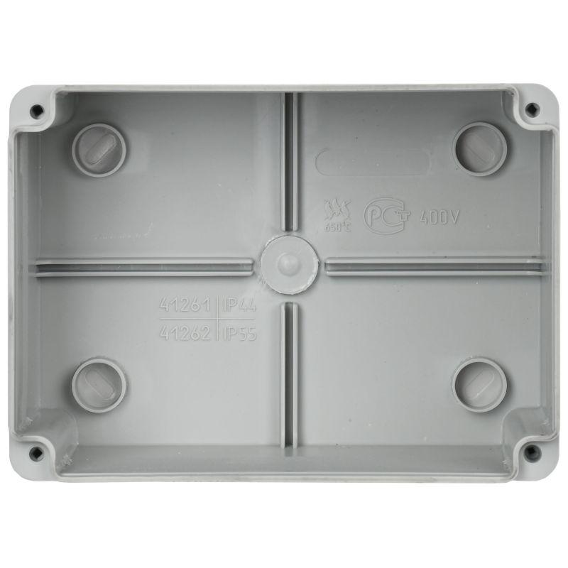 Коробка распаячная ОП 150х110х85 IP55 КМ41262 сер. IEK UKO11-150-110-085-K41-55S