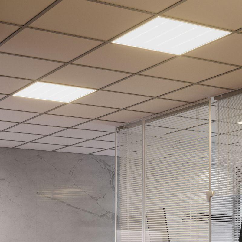 Светильник светодиодный MiR 30Вт 4000К CRI90 IP40 3750лм 595х595х50 офисный призма GAUSS G1-A0-00070-01G03-4003040