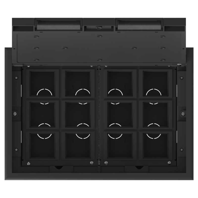 Люк MultiDesk MDK10 на 24мод. IP40 с монтажной коробкой для фальшпола SE MDK10124