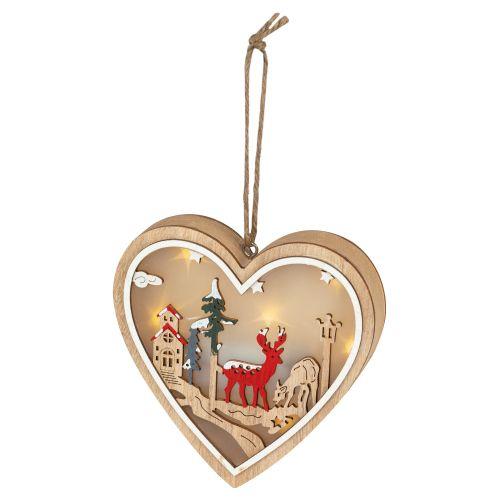 Светильник светодиодный новогодний Сердце подвесной 10см 2хАА ENGDS-5L Эра Б0060479