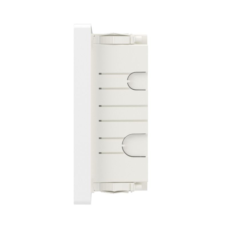 Щиток встраиваемый FRAME 18мод. с прозр. дверцей с 2 шинами PEN на 8 и 10 отверст. бел. DKC F18B1WT