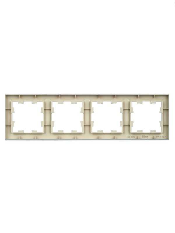 Рамка 4-м BRITE РУ-4-БрА алюм. IEK BR-M42-K47