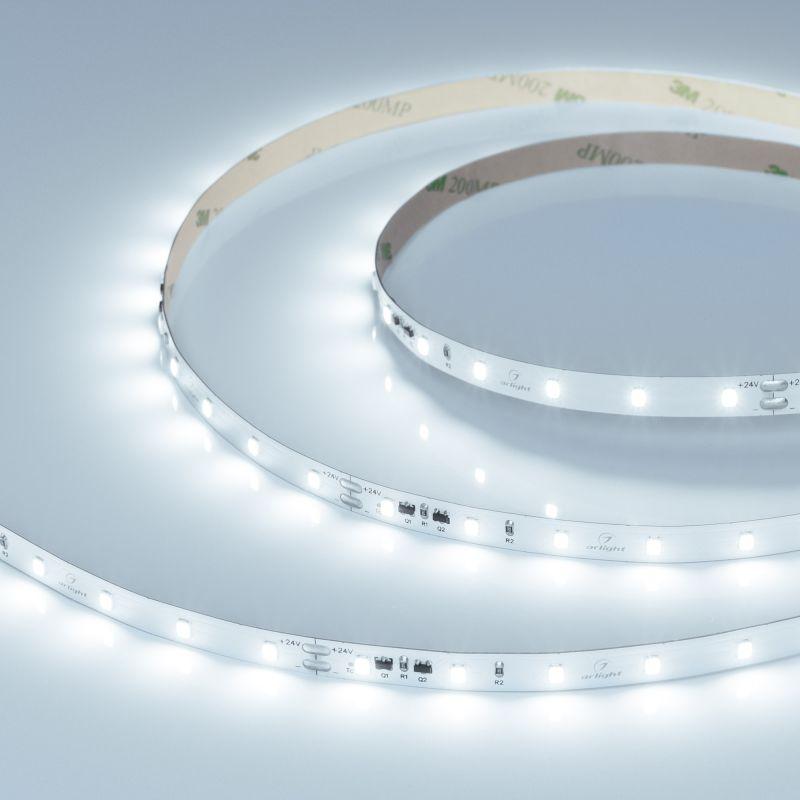 Лента светодиодная IC-A60-8mm 24V Cool 8000К 4.8Вт/м IP20 2835 стабилизированная (уп.10м) Arlight 040604