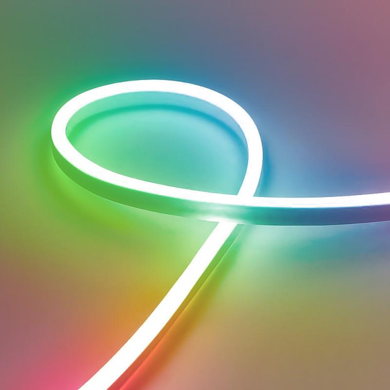 Лента светодиодная 72SMD(5050)/м 8Вт/м 220В IP67 50м RGB LS720 с 1 контроллером 1 вилкой 2 заглушками 10 крепежами в комплекте (уп.50м) FERON 51975