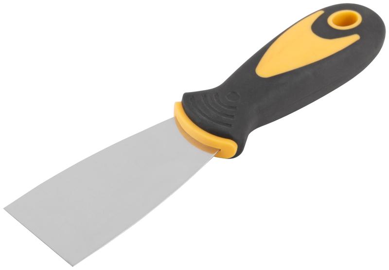 Шпатель нерж. сталь прорезиненная ручка 1. 5дюйм (38мм) FIT 06692