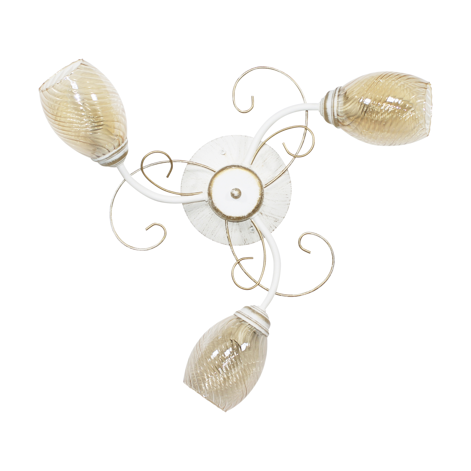 Светильник потолочный Сюита 131 бел.муар. зол. НПБ 01-3х60-166 Е14