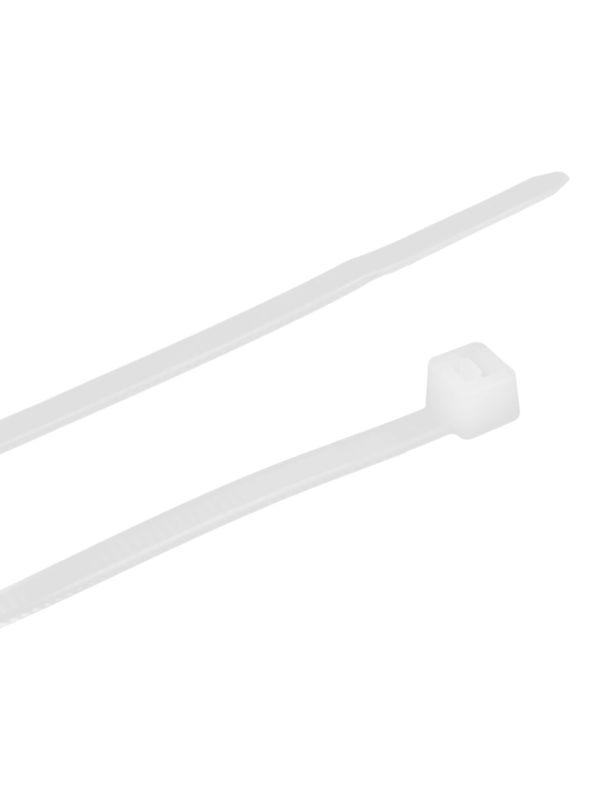 Хомут кабельный 3.6х200 нейл. бел. (уп.100шт) IEK UHH31-D036-200-100