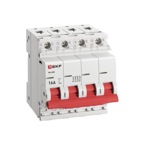 Выключатель нагрузки 4п 16А ВН-63N PROxima EKF S63416