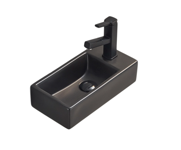 Раковина Gid Bm9270L 62201L подвесная черная матовая 40.5x20.5x10.5