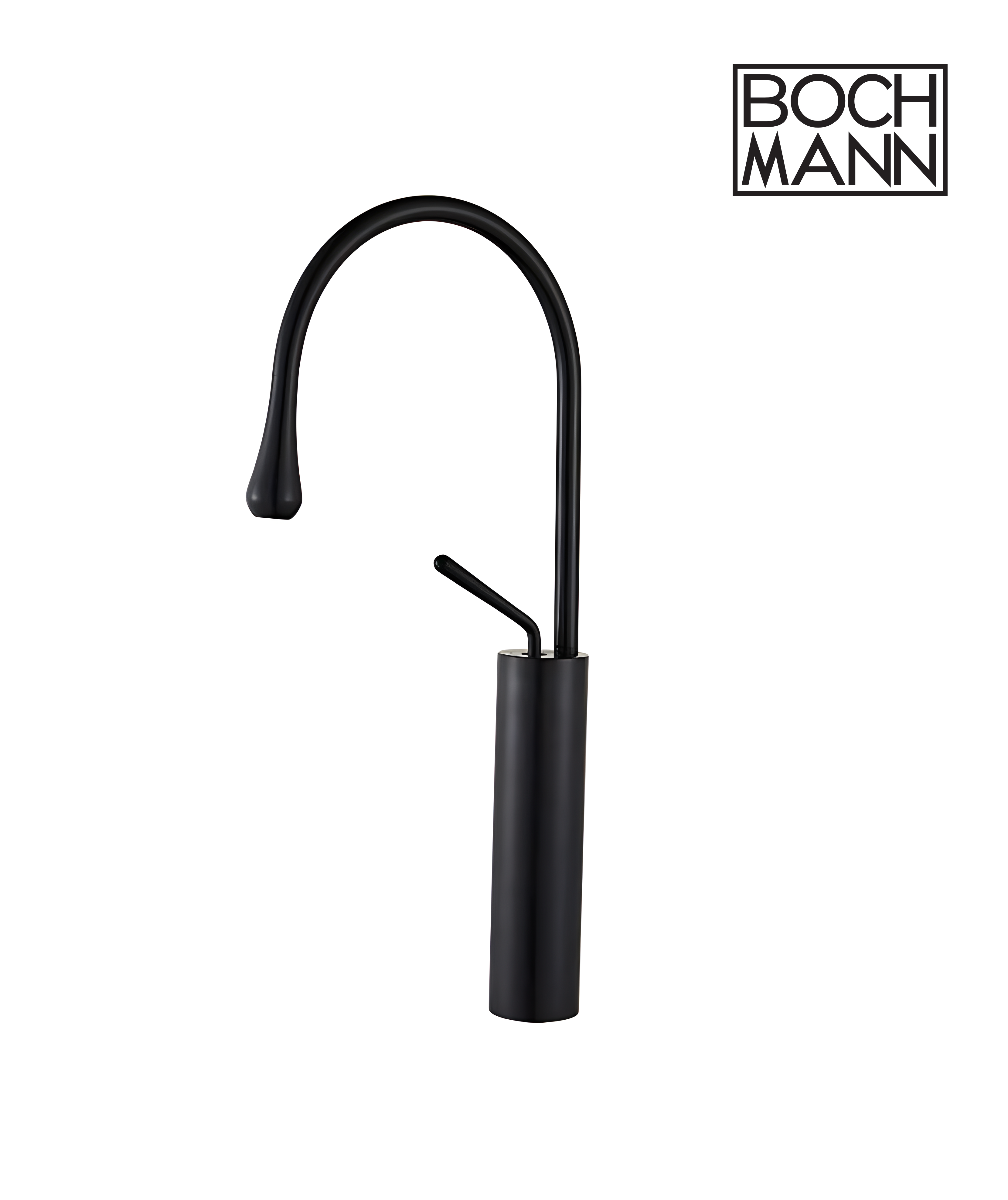 Смеситель TROPFEN B XL для раковины, черный, высокий BOCH MANN BM9634