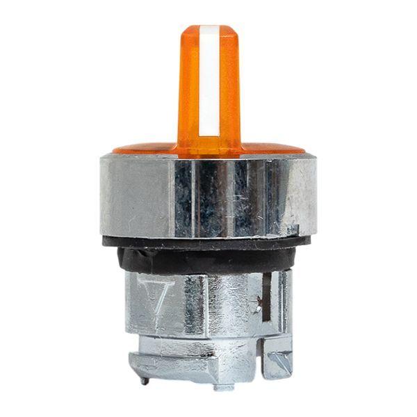 Механизм переключателя исполнительный XB4 IP65 на 2 положения с фиксацией с подсветкой с короткой ручкой желт. EKF XB4BD2FL-Y-65