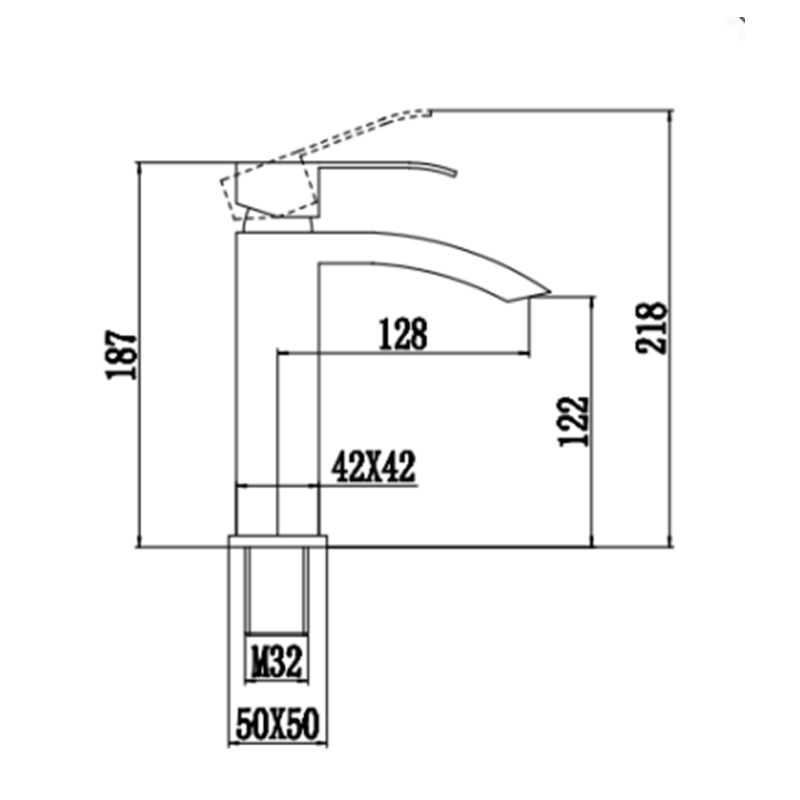 Смеситель для раковины Fmark FS8601C, матовое золото