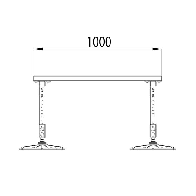 Конструкция опорная для установки оборудования TECHNORAPTOR FOOT 1000х1000 HD КМ TR0207