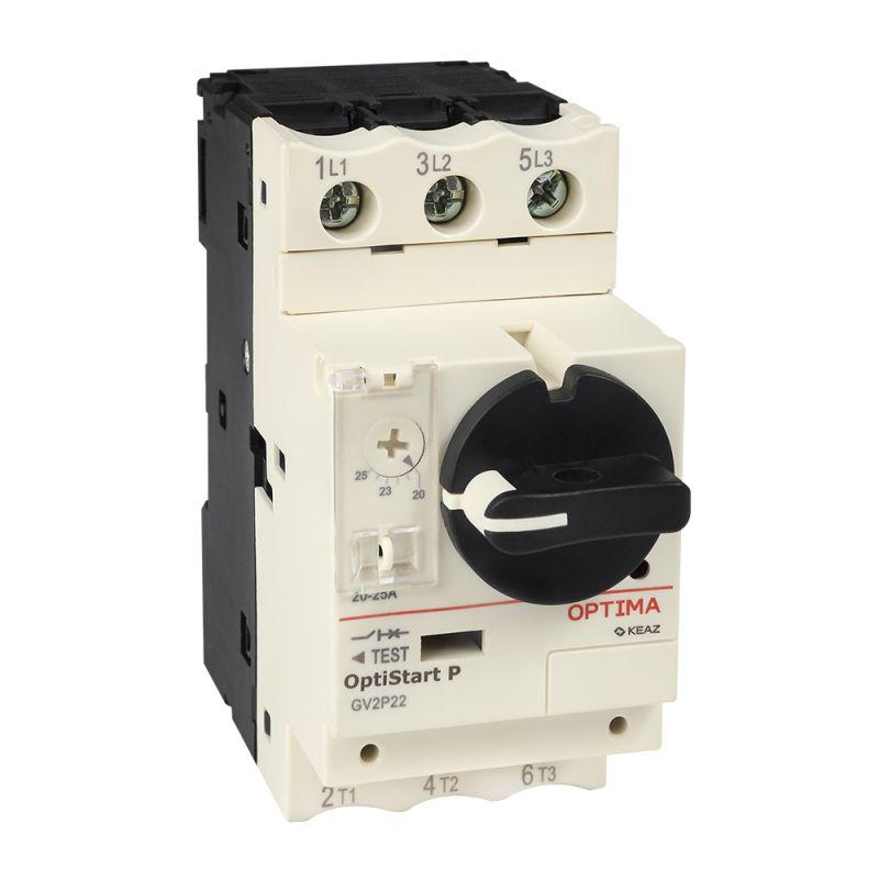 Выключатель автоматический OptiStart P GV2P06 с уставкой расцепителя 1-1.6А КЭАЗ 372904