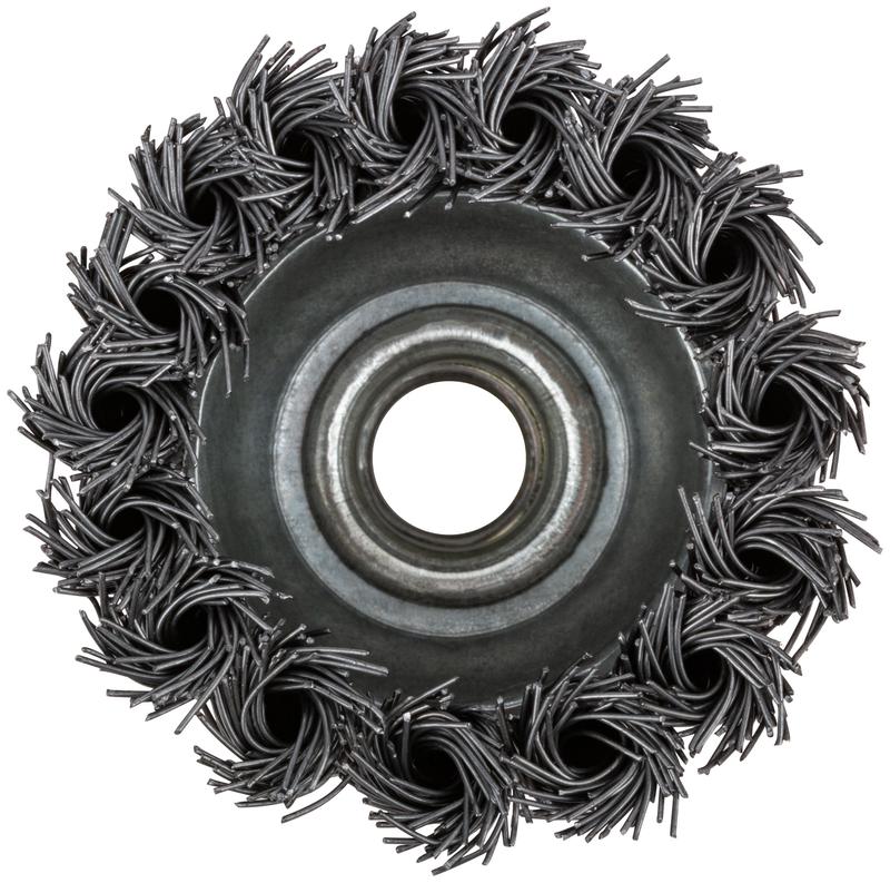 Корщетка чашечная гайка М14 стальная витая проволока 65мм КУРС 39041