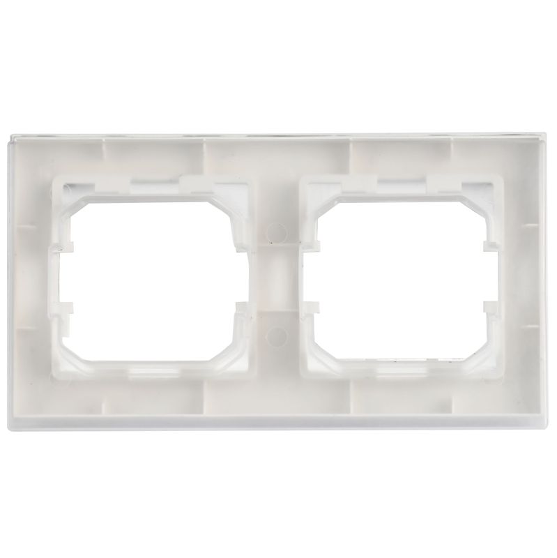 Рамка 2-м BRITE РУ-2-БрАБ-44 IP44 арктич. бел. IEK BR-M22-44-K91