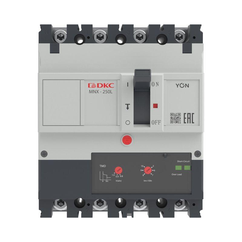 Выключатель автоматический 3N 250А 70кА pro MNX250L при AC415V расцепитель TMD YON MNX250L3NTMD0250