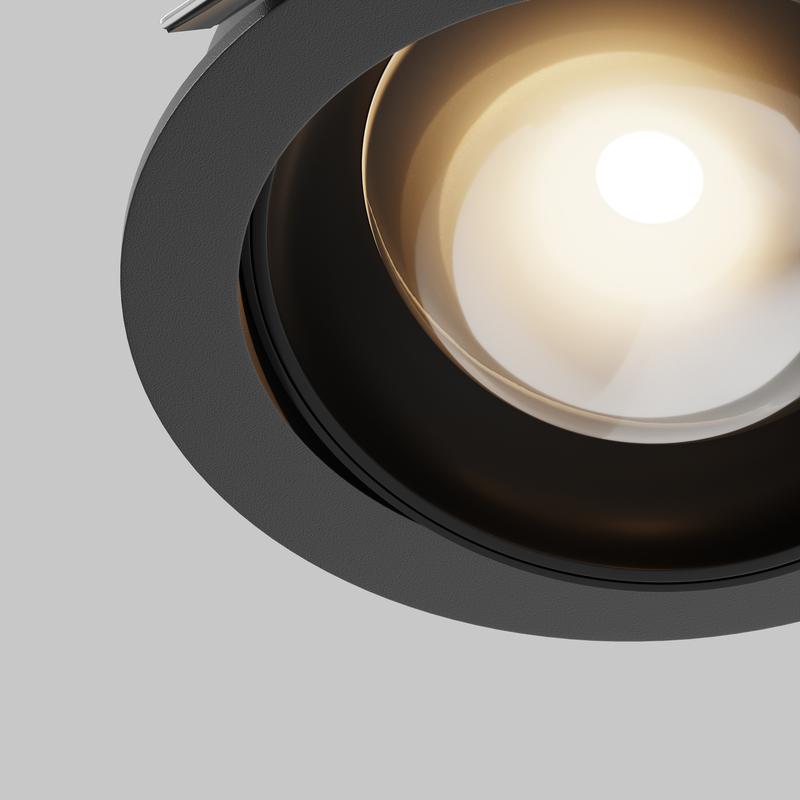 Светильник Lens 12Вт 3000К 70град. встраив. Maytoni DL105-12W3K-B