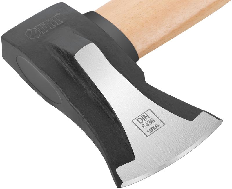 Топор-колун "ушастый" кованый 1000г деревянная ручка FIT 46152