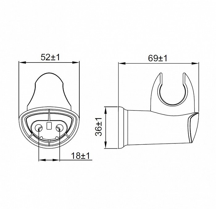 Держатель для лейки IDDIS 030 (030CP00I53)