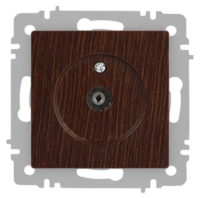 Розетка телевизионная одиночная TV СП Accent 6-301-10 IP20 венге Intro Б0063620