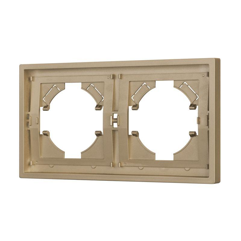 Рамка пластиковая FRM-TENDO-SFPL-2-GD Arlight 054647