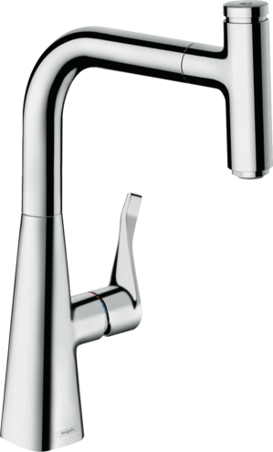 Смеситель Hansgrohe Metris Select 14857000 для кухни с выдвижным изливом