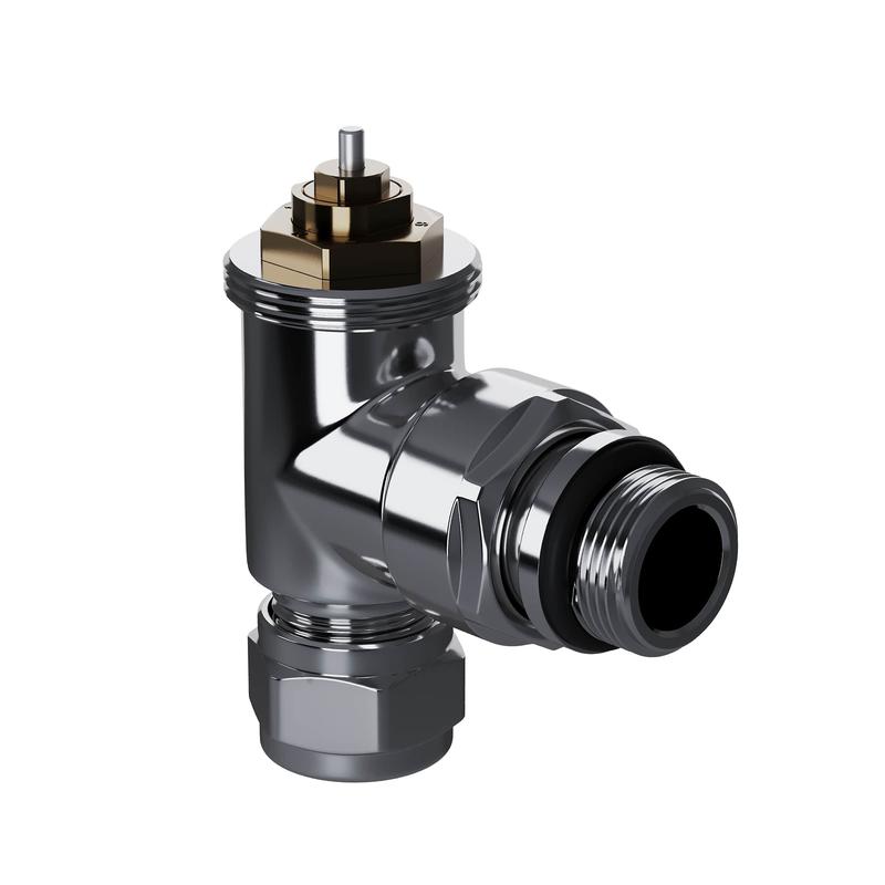 Набор термостатический угловой Design Pro 15мм М30х1.5 хром Royal Thermo НС-1646649