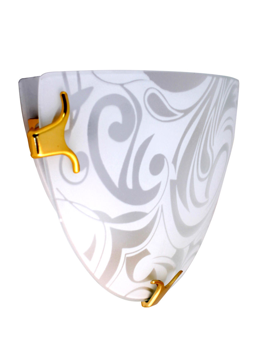 Светильник НББ-21-60 М19 Иней 300/2 матовый белый /клипсы золото индивидуальная упаковка