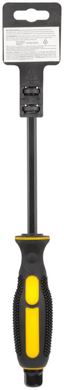 Отверткa ударная сталь S2 шестигран. жало боек под ключ прорезиненная ручка профи 8х150мм PH3 FIT 55628