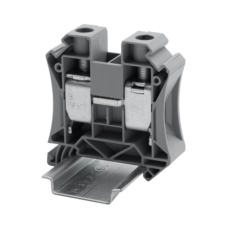 Клемма проходная винтовой зажим; 2 точки подключения; 35кв.мм сер. DKC TUR-35R