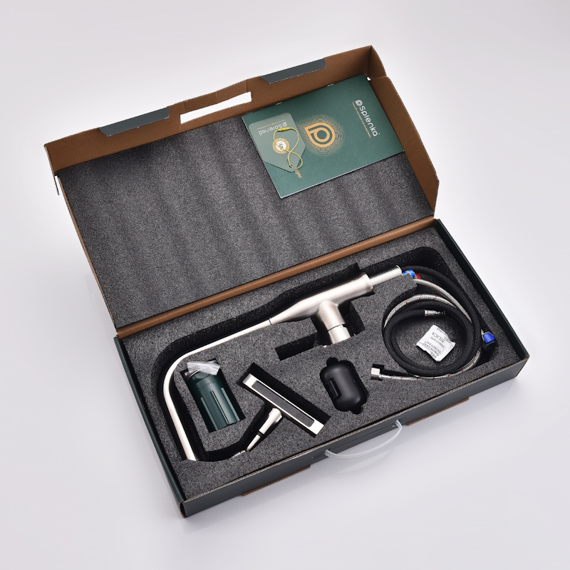 Смеситель для кухни с мультифункциональным изливом Splenka S206.49.05, сатин