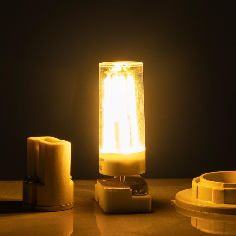 Лампа светодиодная филаментная PLED-G4 PRO 6Вт 2700К 480лм 230В d16.5х50мм JazzWay 5062412