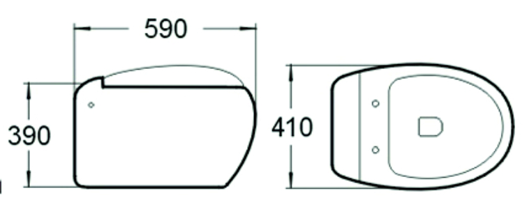 Унитаз подвесной (сиденье микролифт) SL-5001