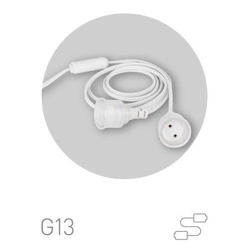 Патрон FITO-Holder G13 IP65 mini для ламп FITO до 600мм 2хG13 с выключателем вилкой 1.5м Эра Б0057744