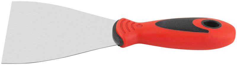 Шпатель 100мм прорезиненная ручка нерж. сталь КУРС 06714