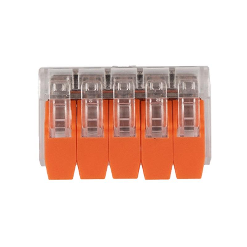 Клемма монтажная рычажного соединения PTC-5P 221-415 450В 32А 0.14-4.0кв.мм Jazzway 5050945