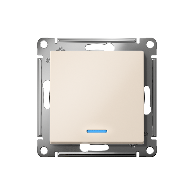 Выключатель 1-кл. СП AtlasDesign 10А IP20 (сх. 1а) 10AX с подсветкой механизм беж. SE ATN000213