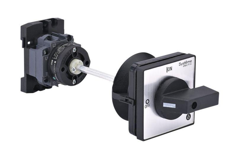 Выключатель-разъединитель 3п 20А IP20 с черн. выносн. рукоят. на дин-рейке/плате SE MSD20340B