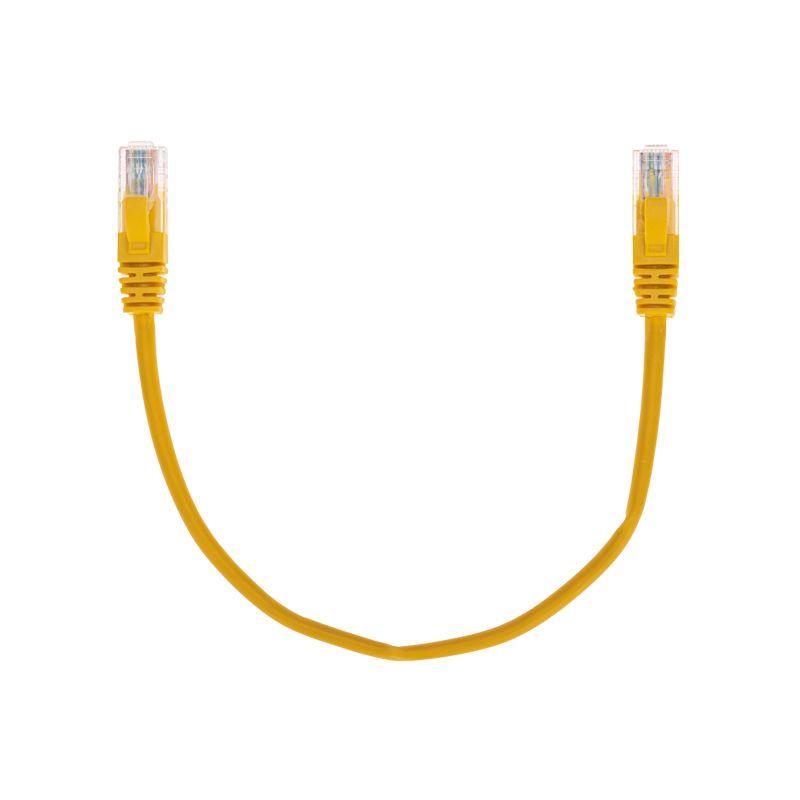 Патч-корд U/UTP CAT 5e RJ45-RJ45 26AWG LSZH желт. 0.3м Rexant 02-0105-03