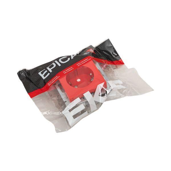 Розетка СП Эпика 16А с заземл. защ. шторки механизм красн. EKF UP1-SOR-111