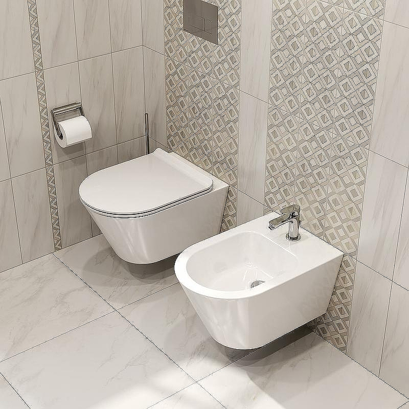 Унитаз Kerama Marazzi Plaza Modern PLMR.wc.02 подвесной белый глянцевый без сиденья