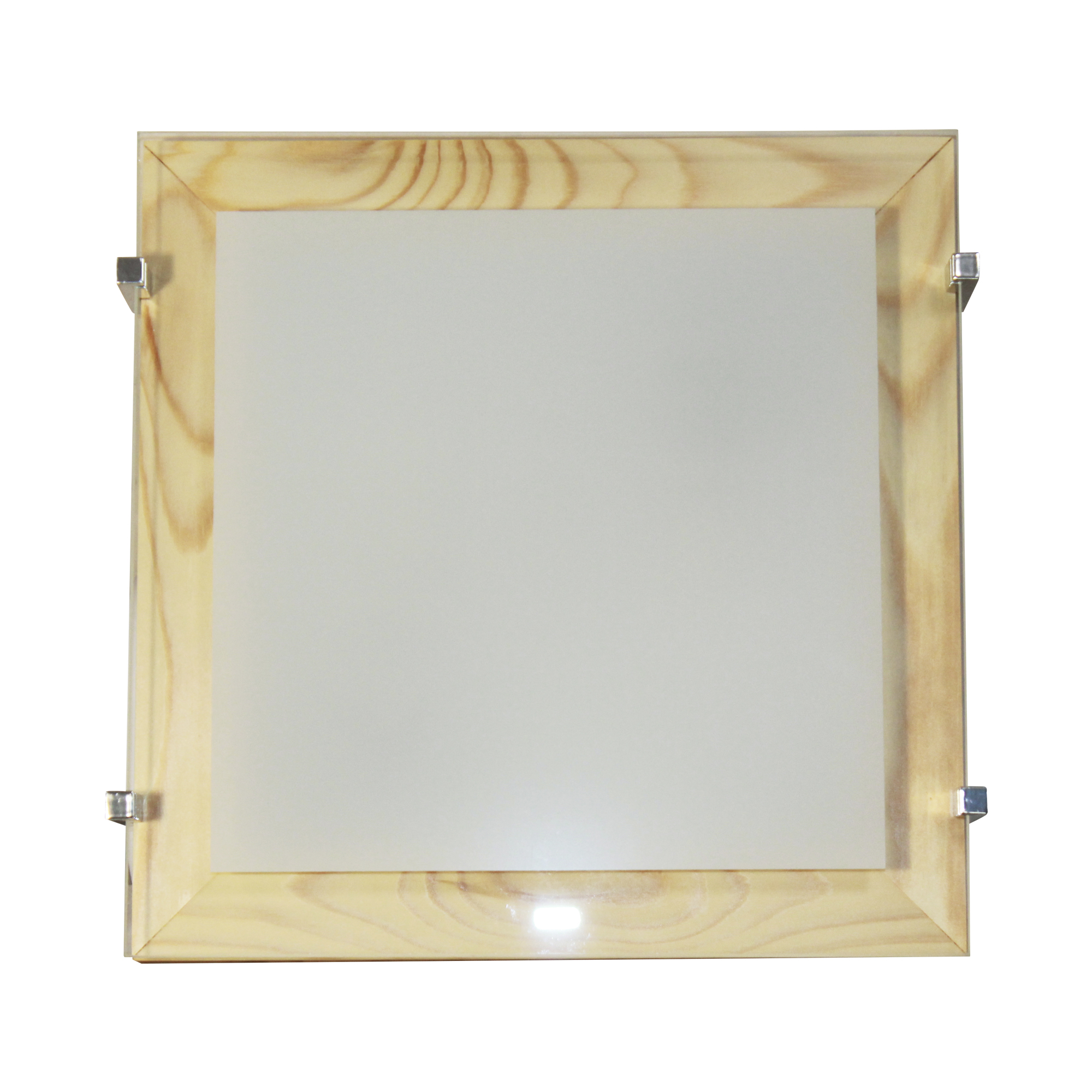 Светильник Полесье 300х300 НПБ 09-2х40-001 М94 белый корпус сосна держатель хром ИУ