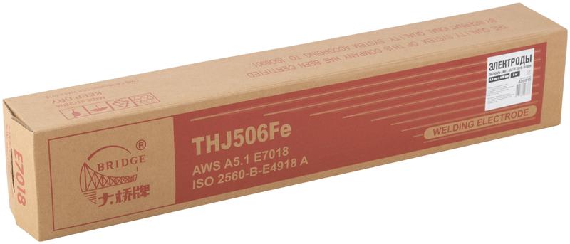 Электрод THJ506Fe "Bridge" для углеродистых и низколегированных сталей 4.0ммх400мм (коробка 5.0кг) ВRIDGE 81780