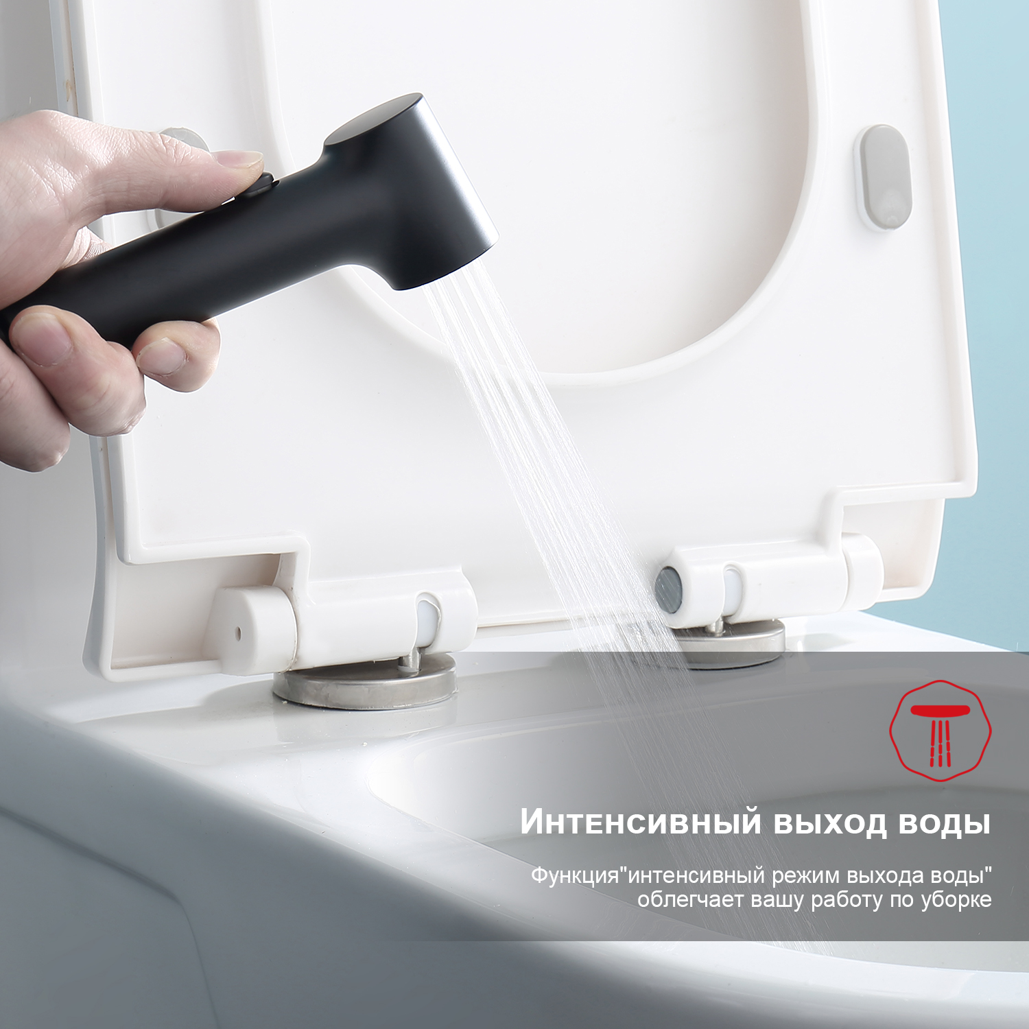 Гигиенический душ со смесителем Raglo R03.53.06, черный