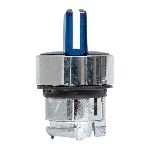 Механизм переключателя исполнительный XB4 IP65 на 2 положения возвратный без фиксации с подсветкой с короткой ручкой син. EKF XB4BD2L-B-65