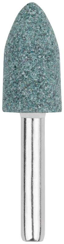 Шарошка абразивная по камню/мрамору/кафелю хвостовик 6мм цилиндр с острым наконечником 14х25мм FIT 36980